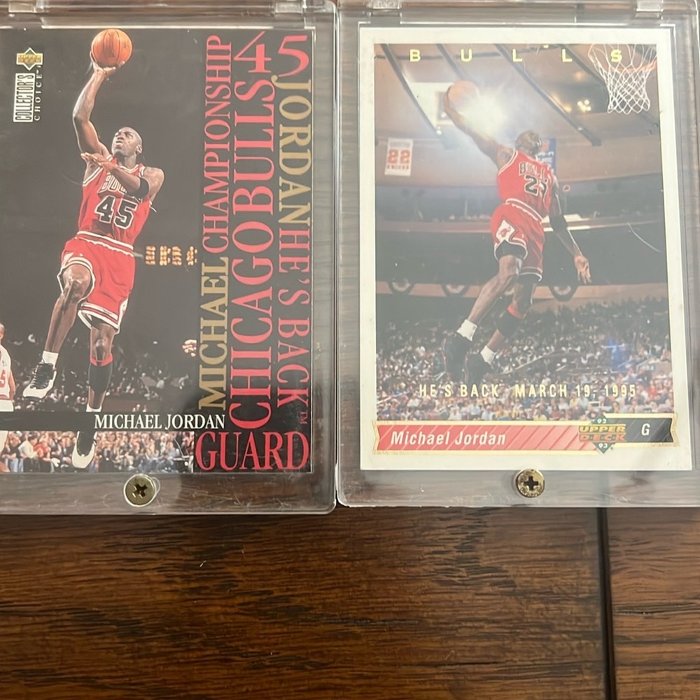 Michael Jordan Basketball Trading Cards - Red